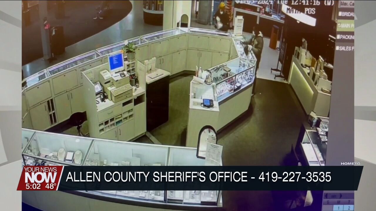 Law enforcement seeks four suspects who robbed KAY Jewelers in the Lima Mall